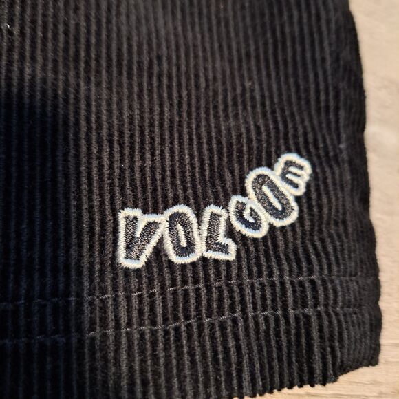 Volcom Elastic Waist Corduroy True To This Shorts Outer Spaced Black Youth XL - Picture 5 of 12